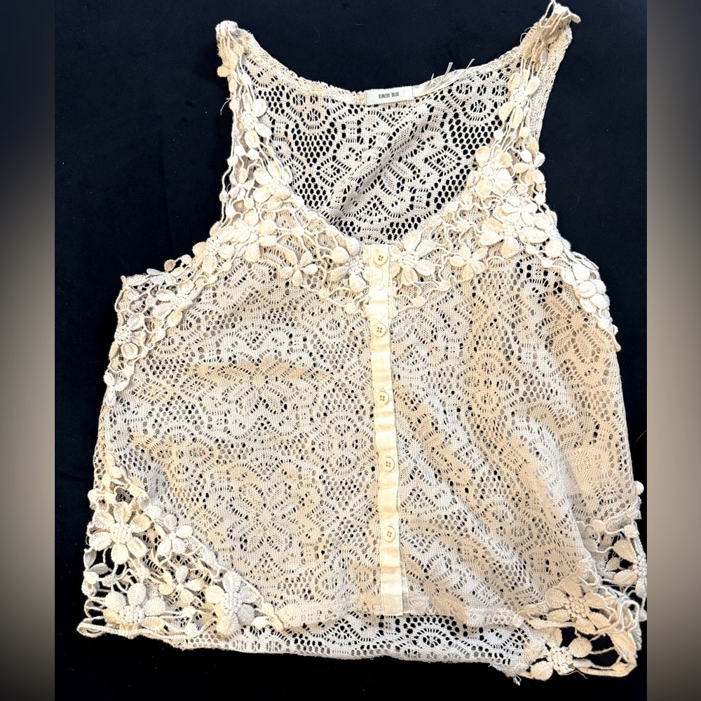 Kimchi Blue Women’s Lace Floral Tank Top